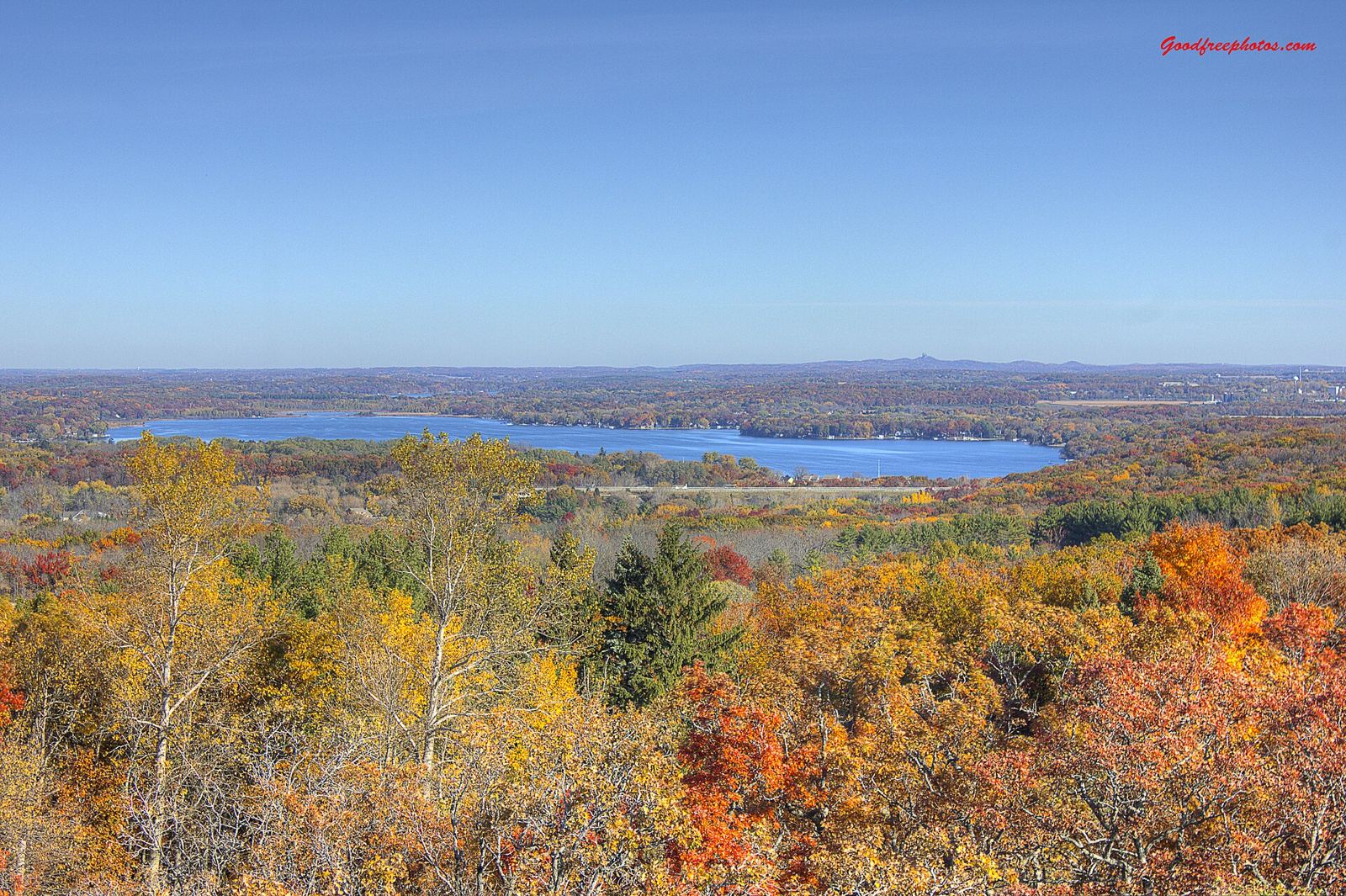 Fall Colors from Lapham peak tower, Delafield, WI