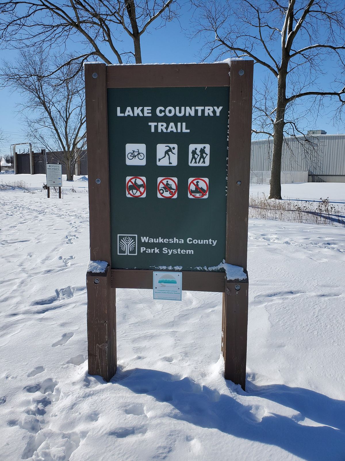 The Lake Country Trail trailhead in Oconomowoc, Wisconsin, Oconomowoc, WI